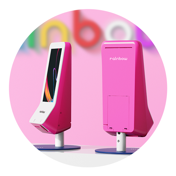 완벽한 디자인과 독보적 컬러의 무인주문시스템 레인보우